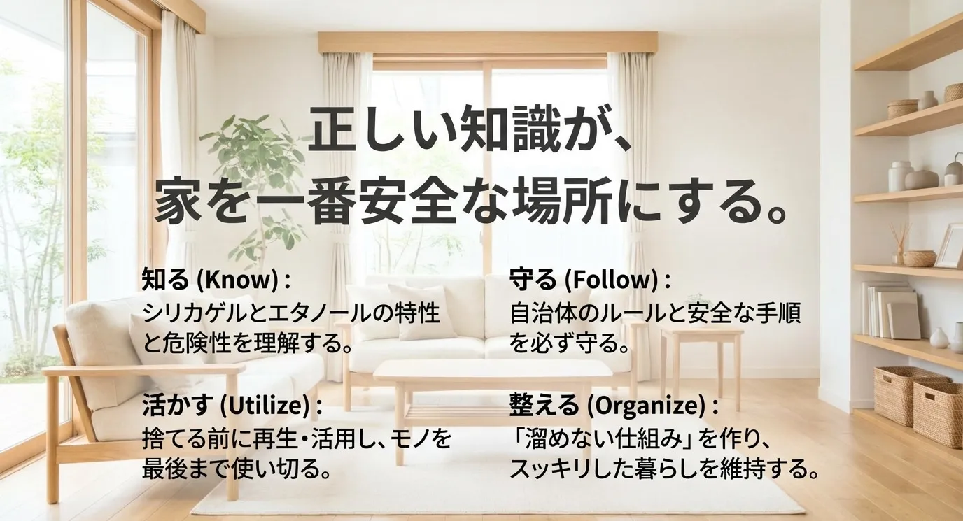 正しい知識が家を一番安全な場所にする。知る、活かす、守る、整えるの4つのアクションまとめ