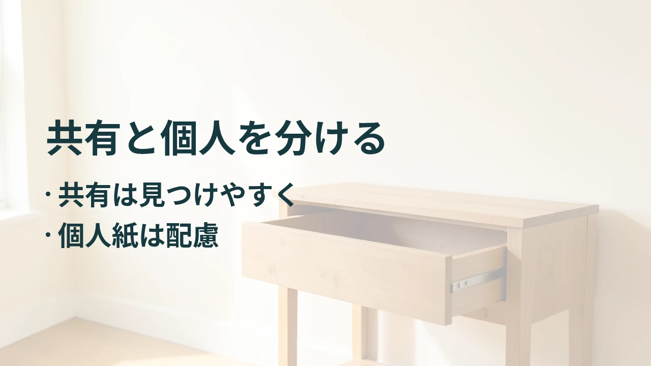 共有と個人を分ける